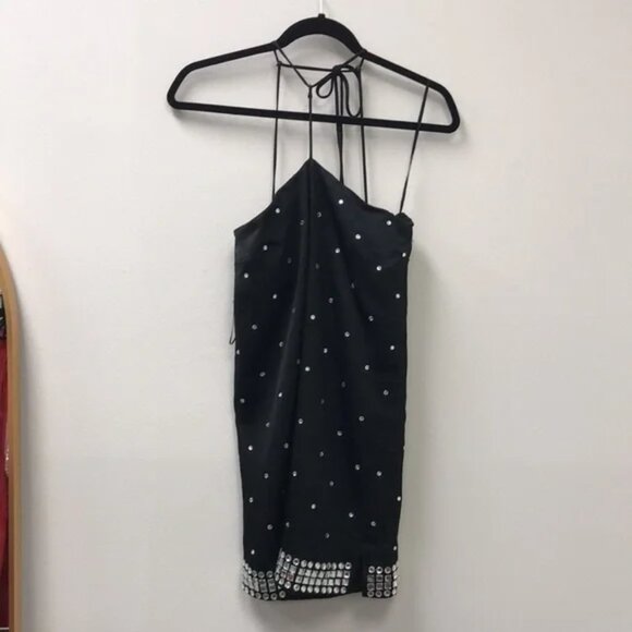 L'ACADEMIE Nolor Mini Dress in Black - Picture 5 of 7